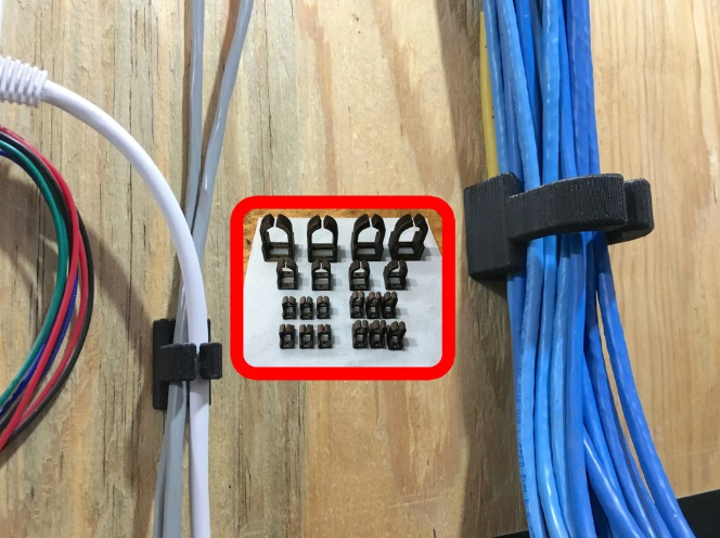 Cable Management Clips Pack 3D Print | Industrial Wire Organizers | UK Custom Printing