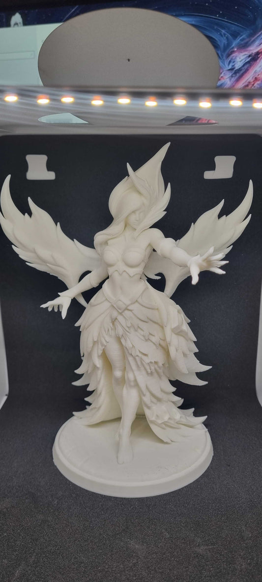 3D Printed LoL Morgana Statue 220mm White PLA + Pro Painting Option