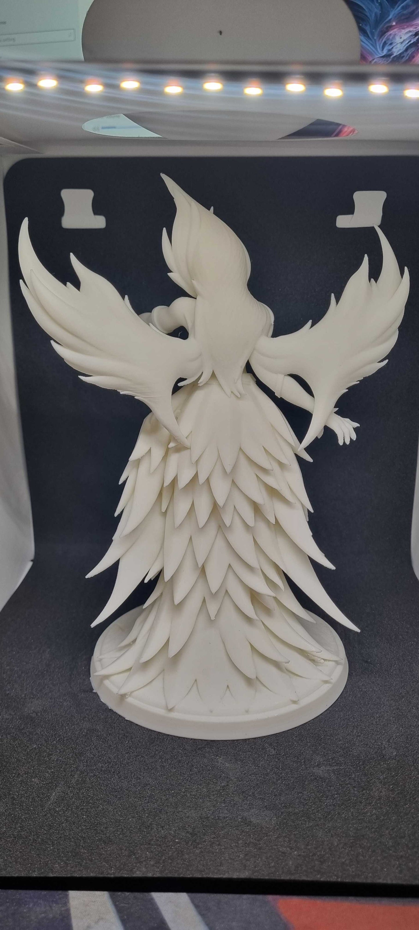 3D Printed LoL Morgana Statue 220mm White PLA + Pro Painting Option