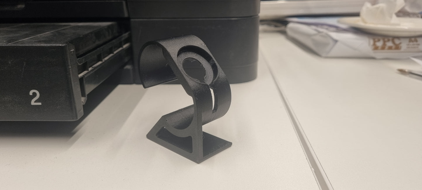 3D Printed Apple Watch Charging Stand with Charger Pad Slot - Minimalist Desk Nightstand Holder Black Durable