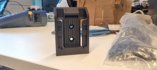 3D Printed DeWalt Battery Holder Mount - Wall Organizer for 20V XR Lithium Ion Batteries Black Durable [3 pack]