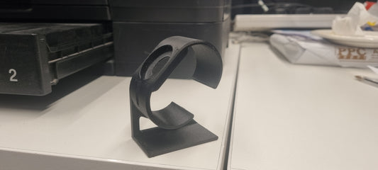 3D Printed Apple Watch Charging Stand with Charger Pad Slot - Minimalist Desk Nightstand Holder Black Durable